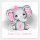 Search for babys first birthday stickers Elephant
