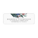 Search for red and blue wedding return address labels Watercolor