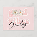 Search for good vibes postcards Groovy