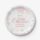 Search for 1st birthday paper plates Snowflakes
