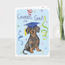 Search for dachshund graduation cards Congratulations