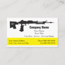 Search for weapons business cards Firearms dealer