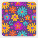 Search for groovy flower stickers Rainbow