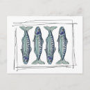 Search for fish pattern postcards Marine life