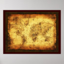 Search for classic maps posters Old world map