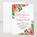 Search for tropical floral baby shower invitations Summer