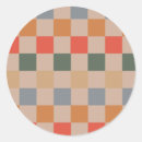 Search for orange gingham stickers Geometric