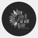 Search for brain cancer grey ribbon stickers Wear