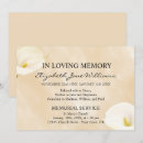 Search for lily funeral invitations Memorial service