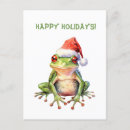 Search for cute frog christmas cards Santa