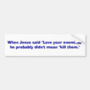 Search for said bumper stickers Jesus