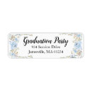 Search for blue graduation return address labels Floral