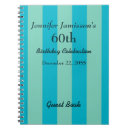 Search for 60th birthday guest book notebooks For her