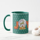 Search for vintage reindeer mugs Snowflakes