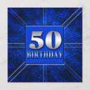 Search for blue and silver 50th birthday invitations Fiftieth