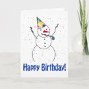 Search for snowman birthday cards Snowmen