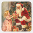 Search for vintage child stickers Santa claus