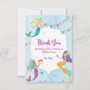 Search for mermaid thank you cards Colourful