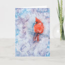 Search for red cardinal bird cards Winter