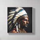 Search for native american canvas prints Tribal