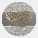 Search for silver masquerade stickers Birthday
