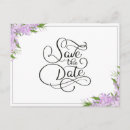 Search for lavender save the date postcards Purple