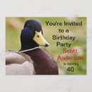 Search for duck birthday invitations Blue