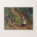 Search for little red riding hood puzzles Illustration