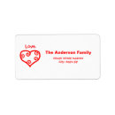 Search for valentines day business labels Elegant