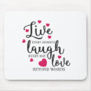 Search for laughs mouse mats Live laugh love