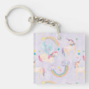 Search for magical unicorn key rings Unicorns