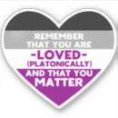 Search for asexual pride flag stickers Heart
