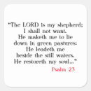Search for psalm 23 stickers Scripture