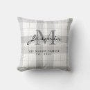 Search for grey plaid cushions Housewarming