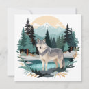 Search for watercolor wolf cards Forest