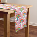 Search for unicorn table runners Pink