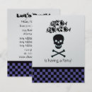 Search for crossbones 4x5 invitations Skull and crossbones