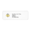 Search for christian wedding return address labels Cross