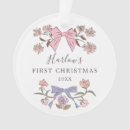 Search for purple ribbon christmas tree decorations Floral