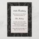 Search for vintage 75th birthday invitations Black