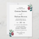 Search for burgundy and teal invitations Watercolor