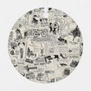 Search for newspaper christmas tree decorations Retro