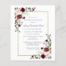 Search for red rose funeral invitations Celebration of life