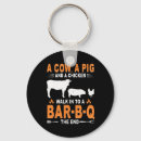 Search for cow and chicken key rings Barnyard