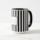 Search for white and black stripes mugs Lines