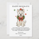 Search for white dog christmas cards West highland terrier