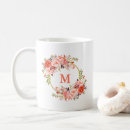 Search for coral flowers mugs Girly