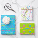 Search for bright colors wrapping paper Birthday