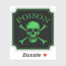Search for toxic skull stickers Poison