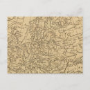 Search for uncolored postcards European map